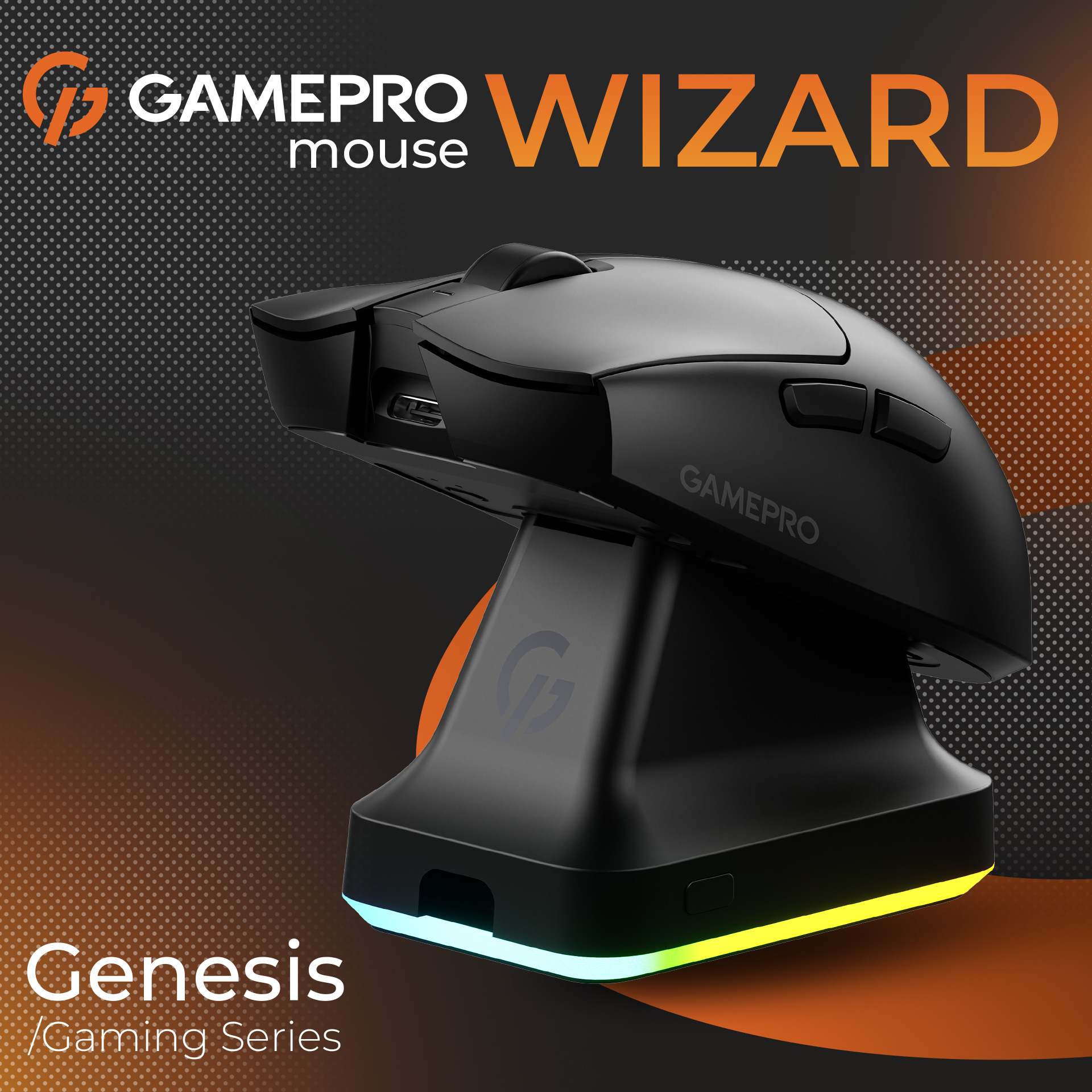Мышь игровая GAMEPRO Genesis Wizard GM160B Black
