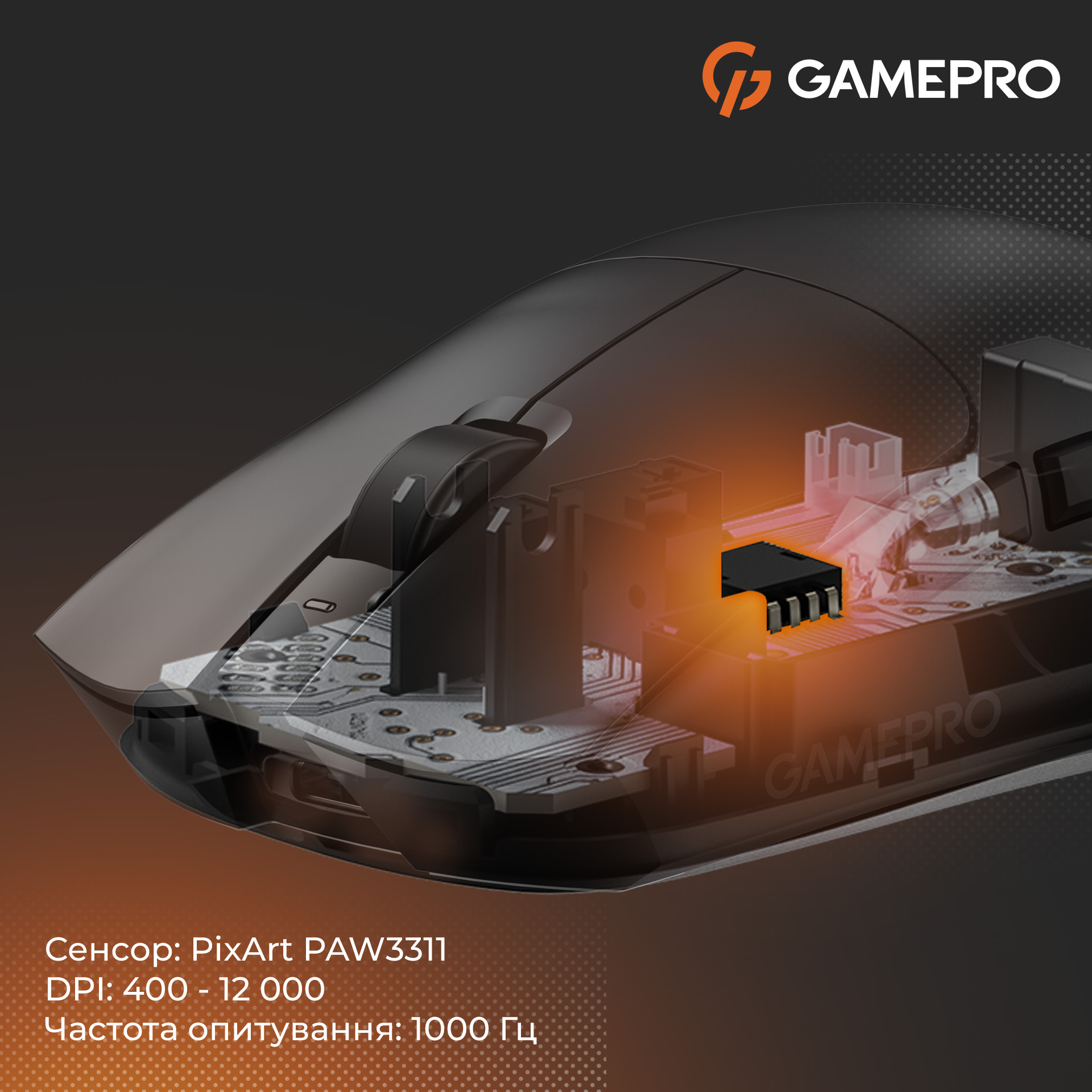 Мышь игровая GAMEPRO Genesis Wizard GM160B Black