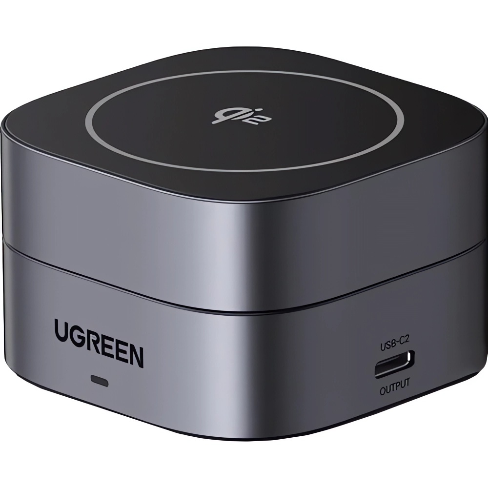 Беспроводное зарядное устройство UGREEN Qi2 2-in-1 Magnetic Foldable Fast Charging Station 15W (35316)