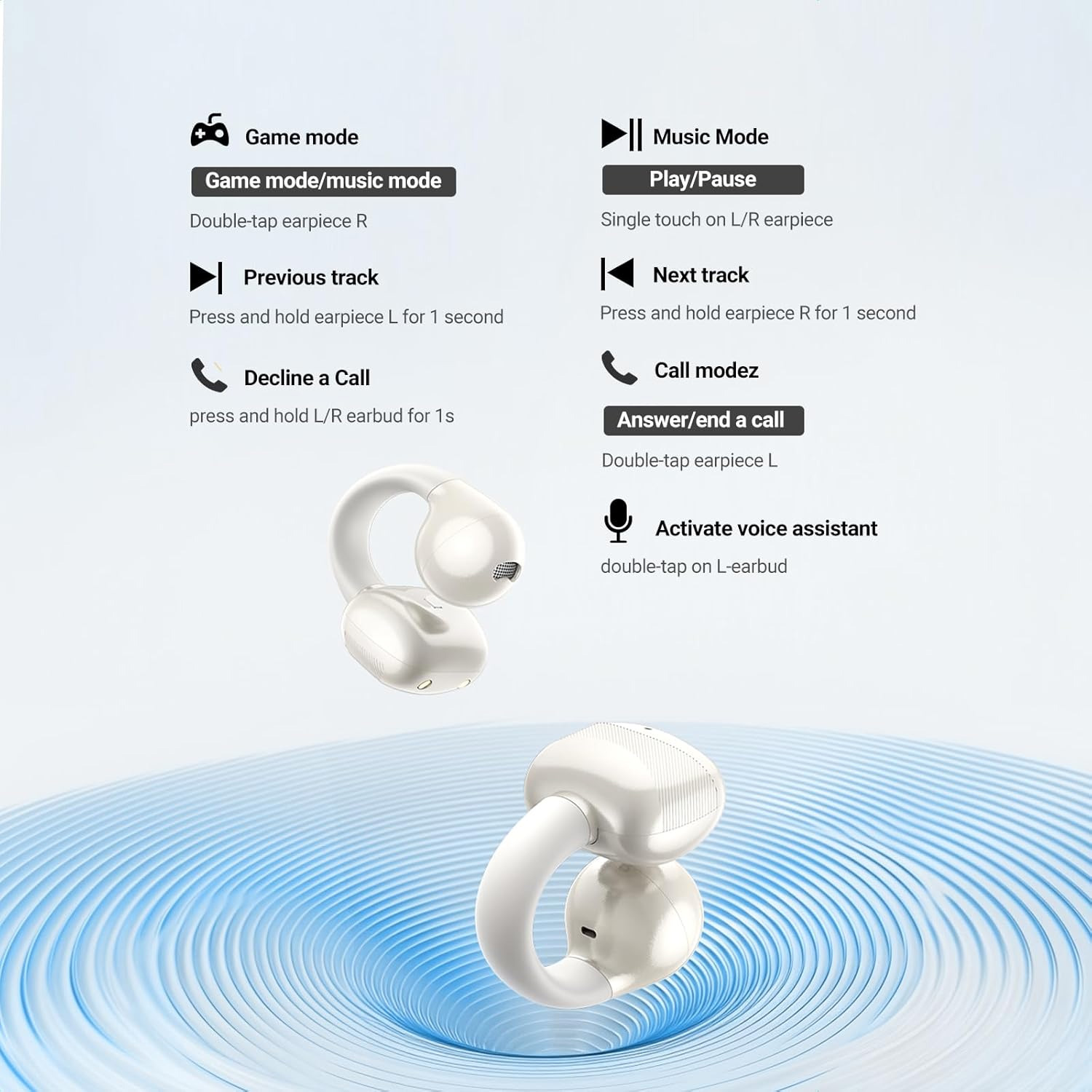 Навушники UGREEN WS209 HiTune S3 White (45786)