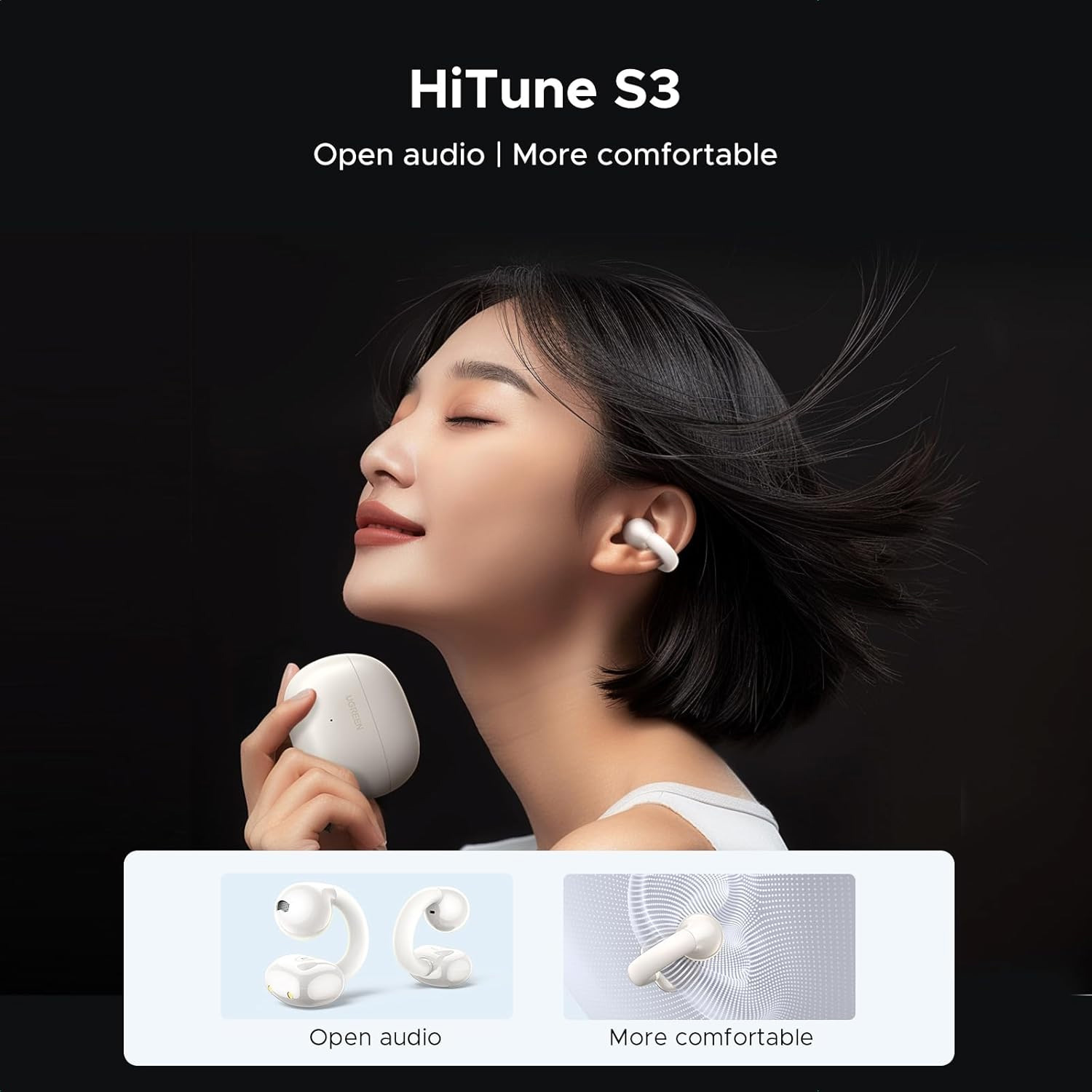 Навушники UGREEN WS209 HiTune S3 White (45786)
