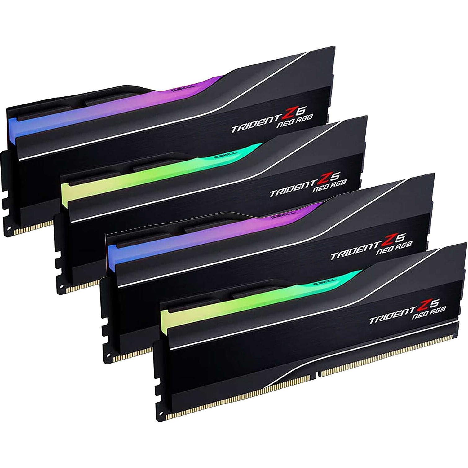 Модуль пам'яті G.SKILL Trident Z5 Neo RGB DDR5 6000MHz 256GB Kit 4x64GB Matte Black (F5-6000J3644D64GX4-TZ5NR)