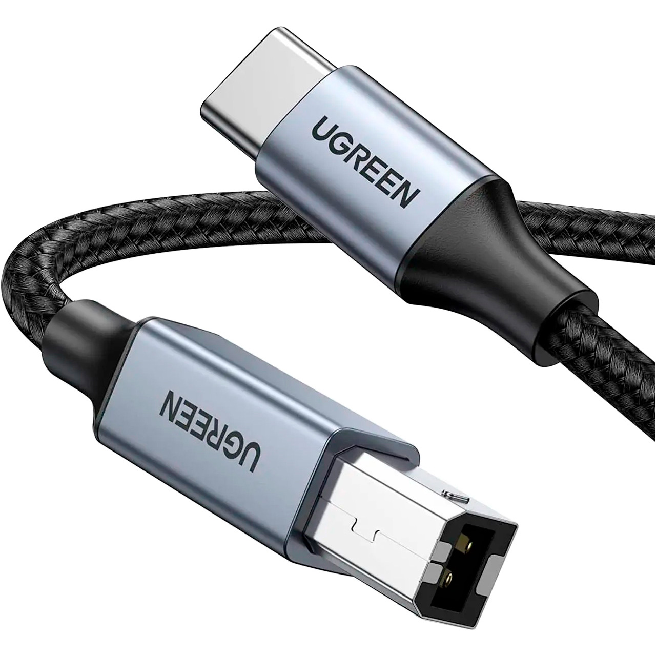 Кабель UGREEN US370 USB-C to USB-B Printer Cable 1м (45034)