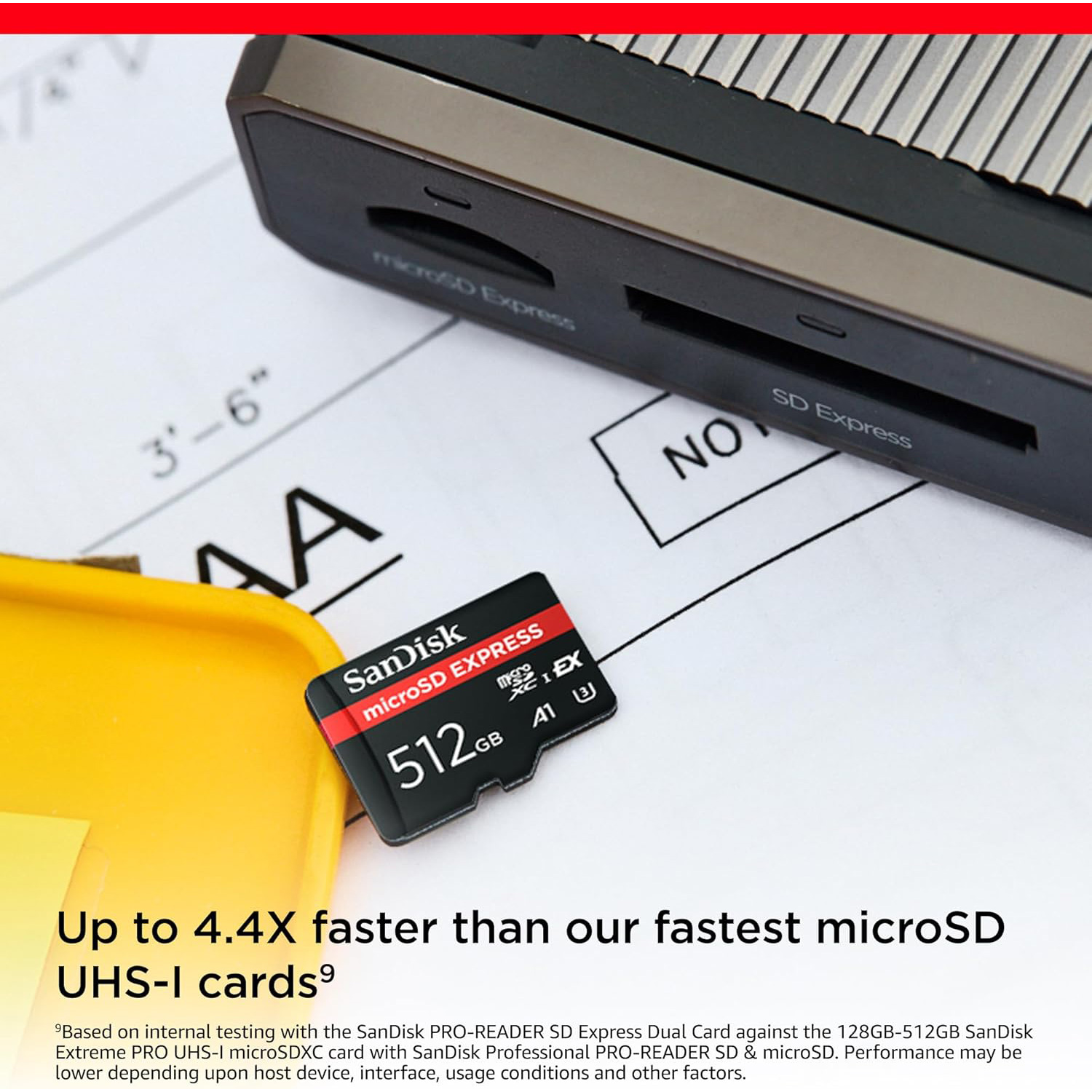 Карта пам'яті SANDISK microSDXC Express 512GB UHS-I U3 A1 Class 10 (SDSQXFN-512G-GN4NN)