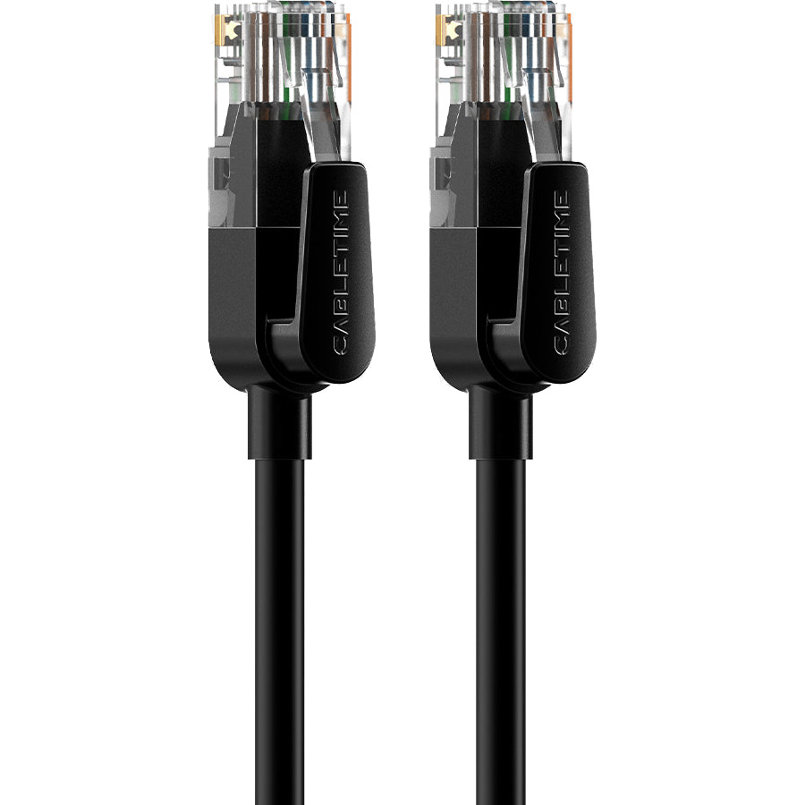 Патч-корд CABLETIME U/UTP Cat.6 CCA 25м Black (CN60Y)