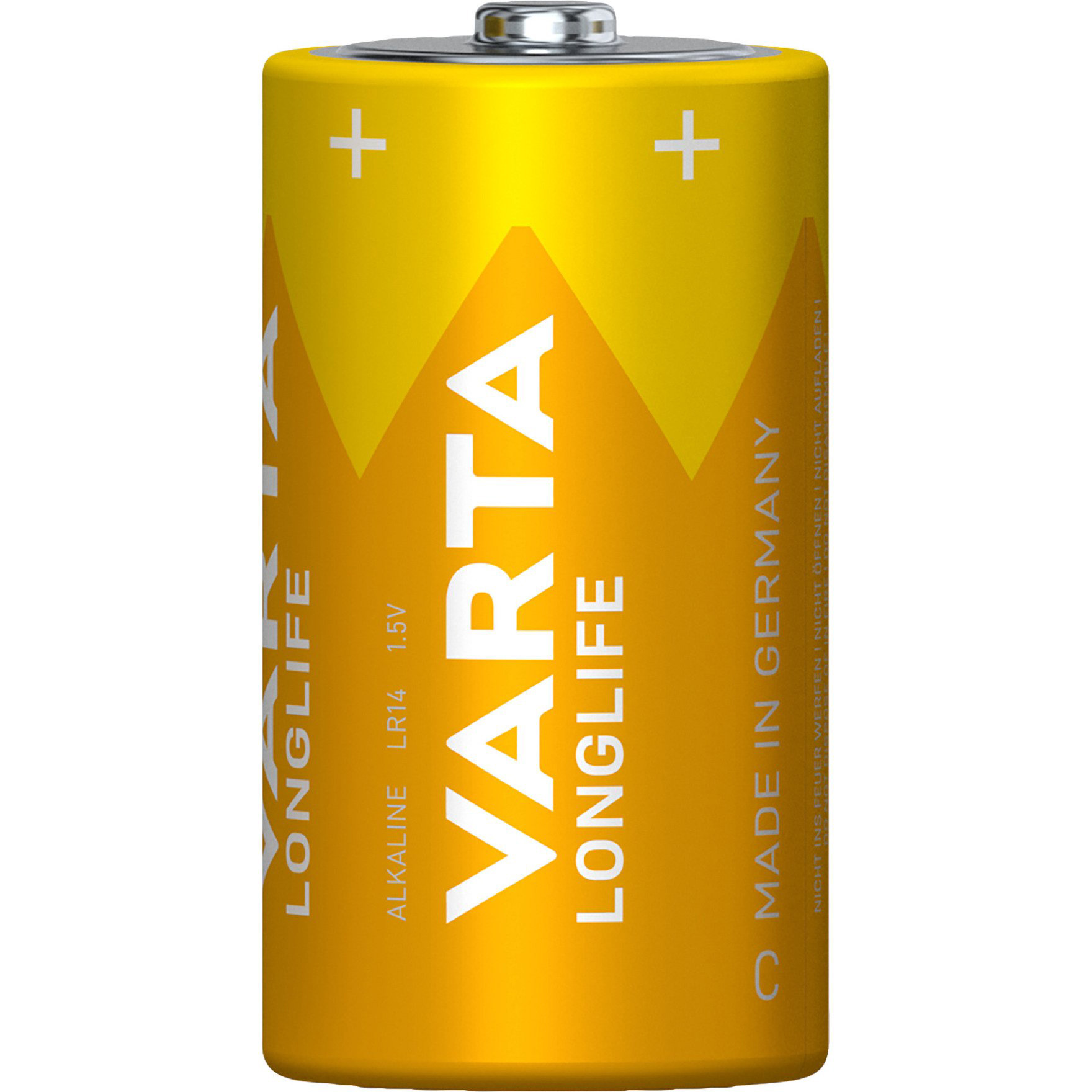 Батарейка VARTA Longlife C 2шт/уп (04114 101 422)