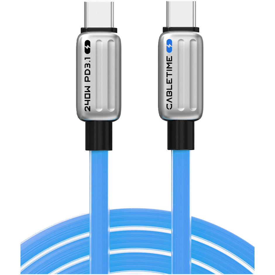 Кабель CABLETIME USB2.0 CM/CM 240W 1м Blue (CU05H)