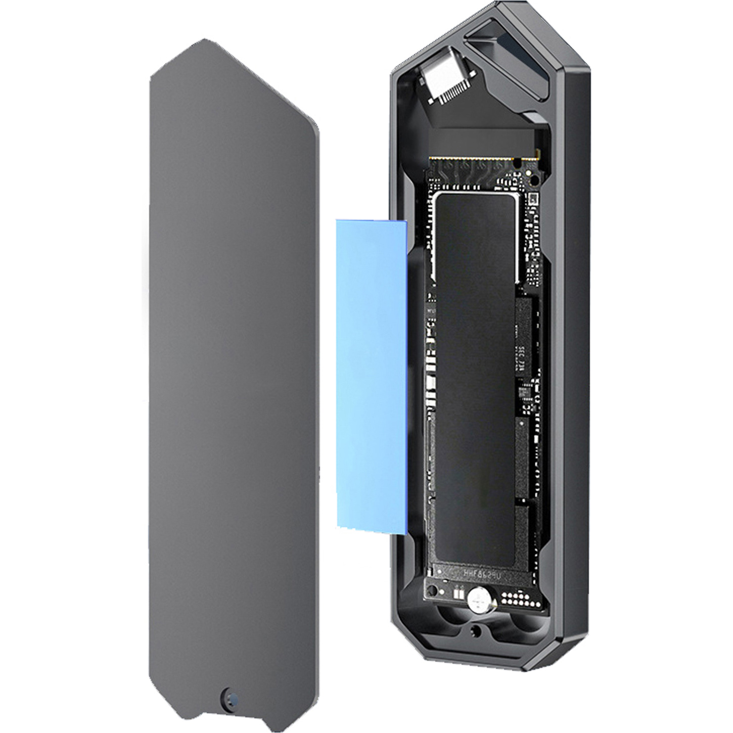 Карман внешний DYNAMODE DM-CAD-SSD14 NVMe SATA M.2 SSD to USB3.2