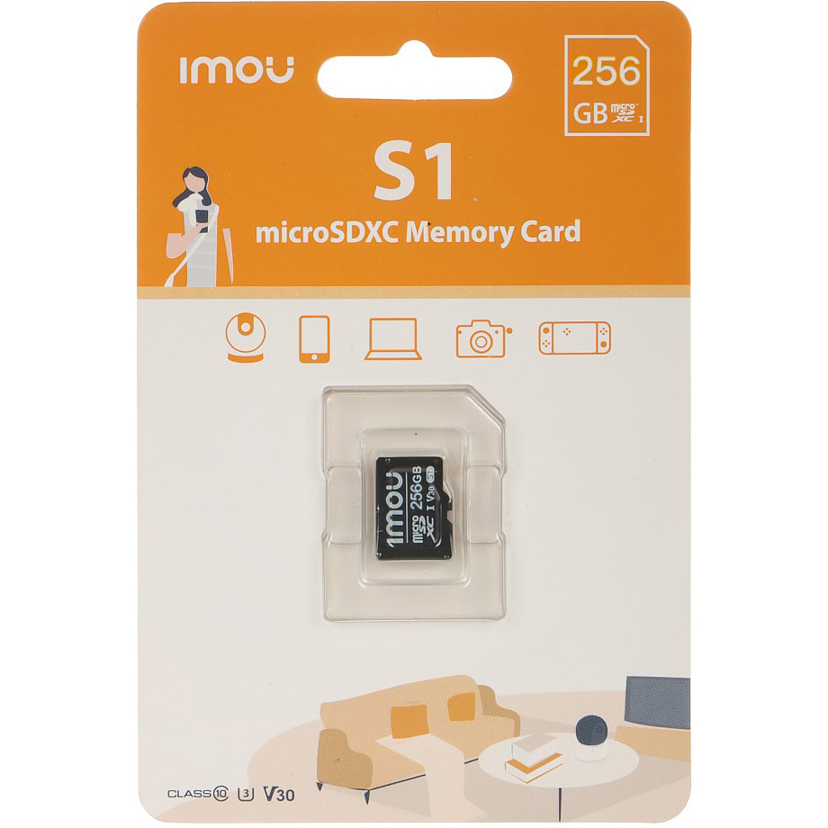 Карта памяти IMOU microSDXC S1 256GB UHS-I U3 V30 Class 10 (ST2-256-S1)
