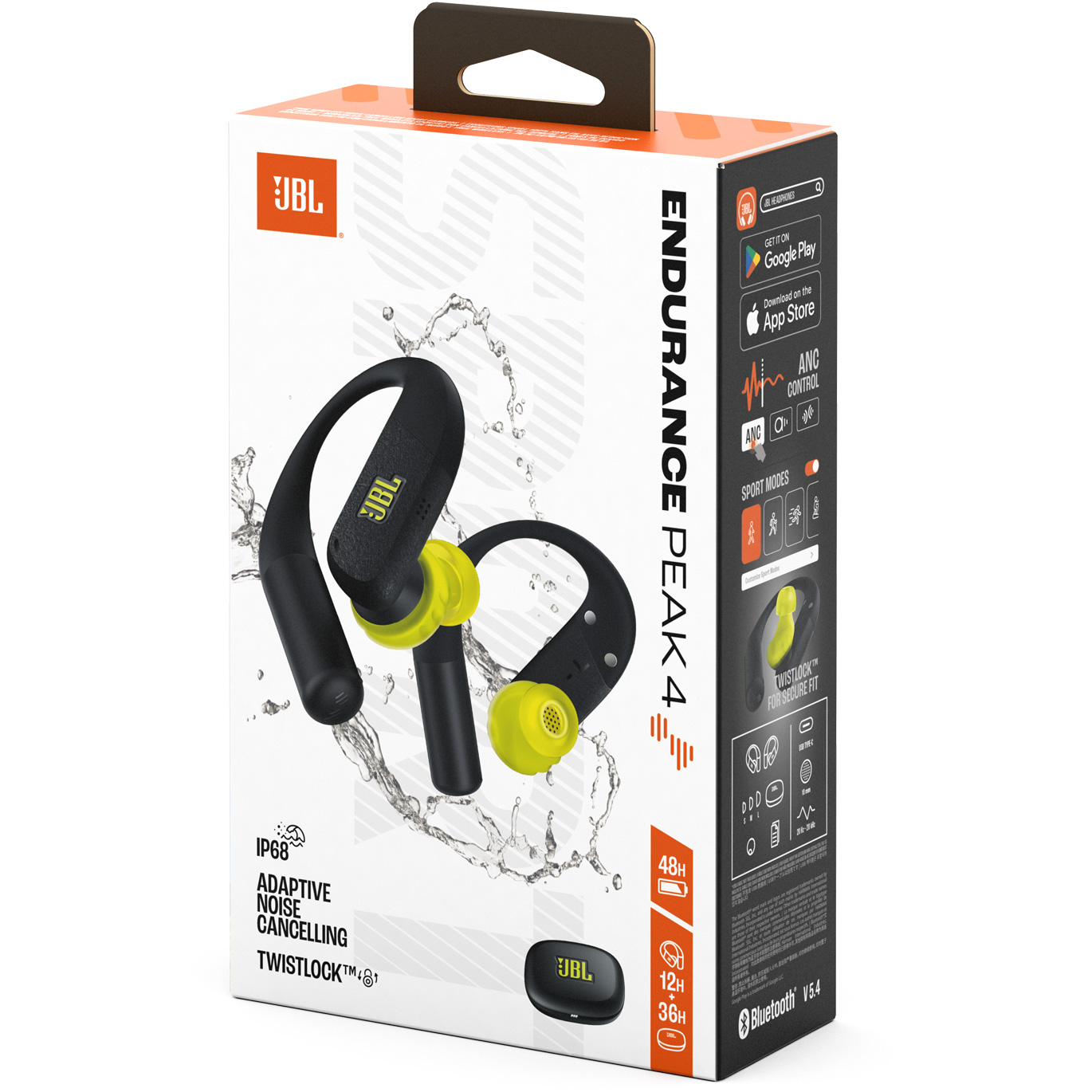Наушники JBL Endurance Peak 4 Black/Lime