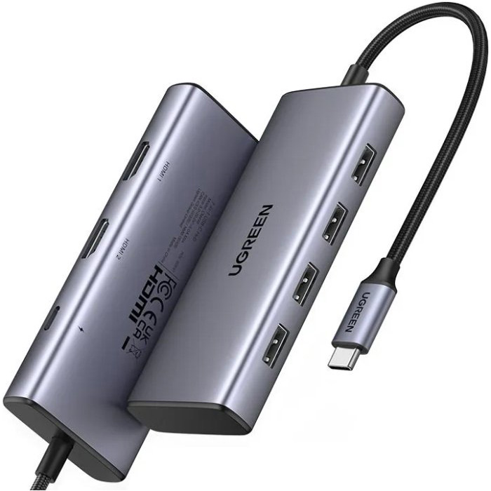 Порт-реплікатор UGREEN CM498 7-in-1 USB-C Multifunction Adapter (35897)