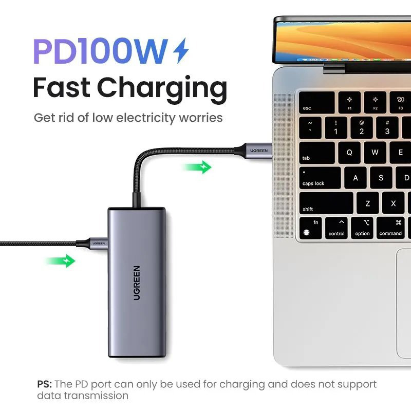 Порт-реплікатор UGREEN CM498 7-in-1 USB-C Multifunction Adapter (35897)