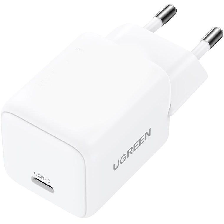Зарядний пристрій UGREEN X512 GaN 20W 1xUSB-C, PD3.0, QC4.0 Wall Charger White (55554)