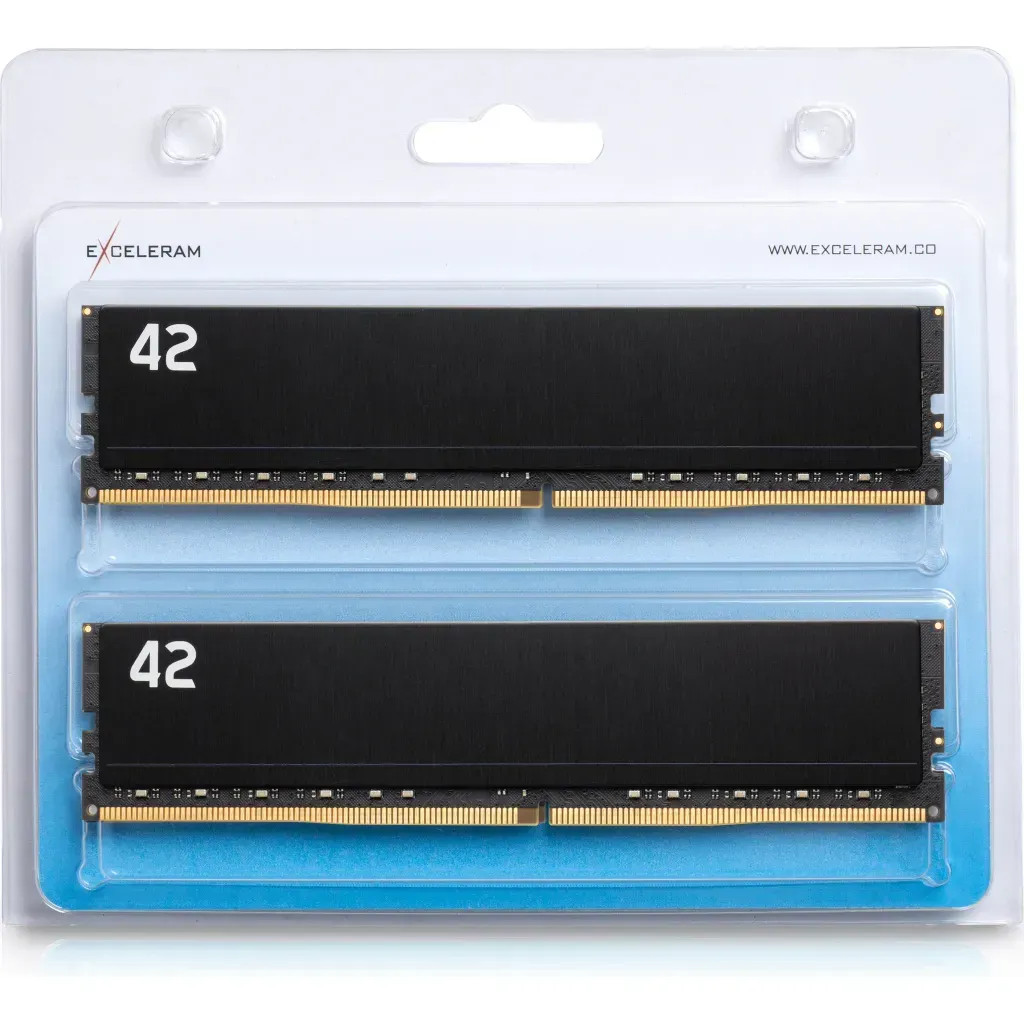 Модуль пам'яті EXCELERAM 42-Series DDR4 DDR4 3200MHz 64GB Kit 2x32GB (E-42-002D-64)