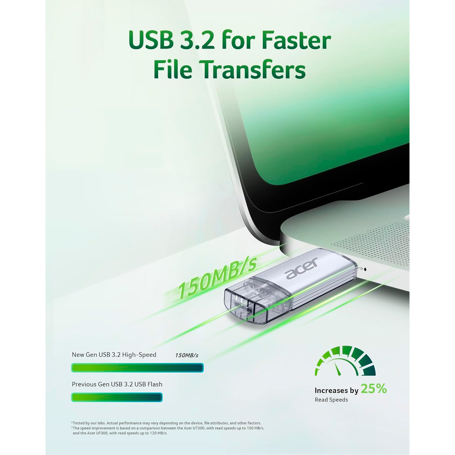 Флешка 64GB ACER UT300 USB 3.2 Type-C/USB-A (BL.9BWWA.589)