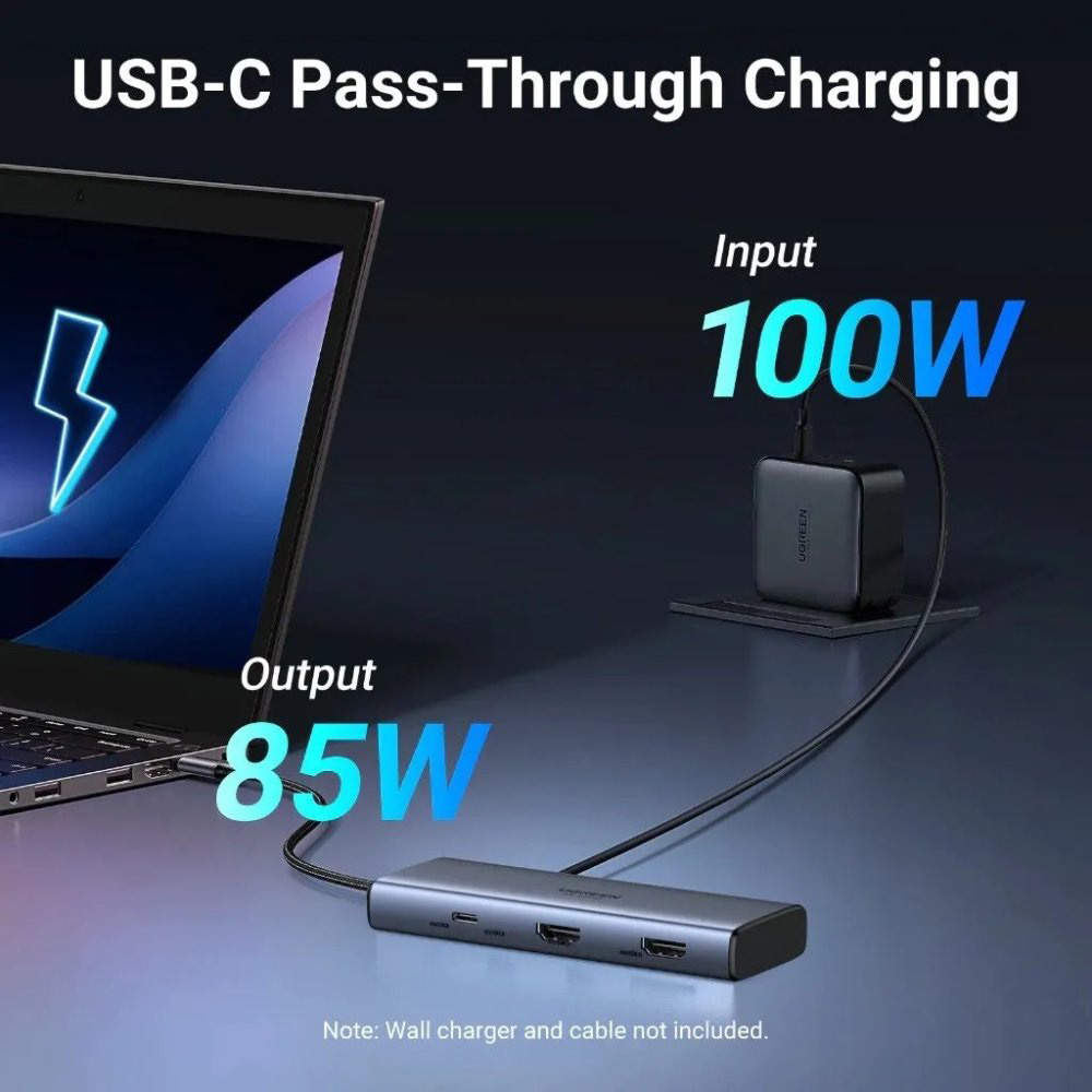 Порт-реплікатор UGREEN CM498 7-in-1 USB-C Multifunction Adapter (45379)
