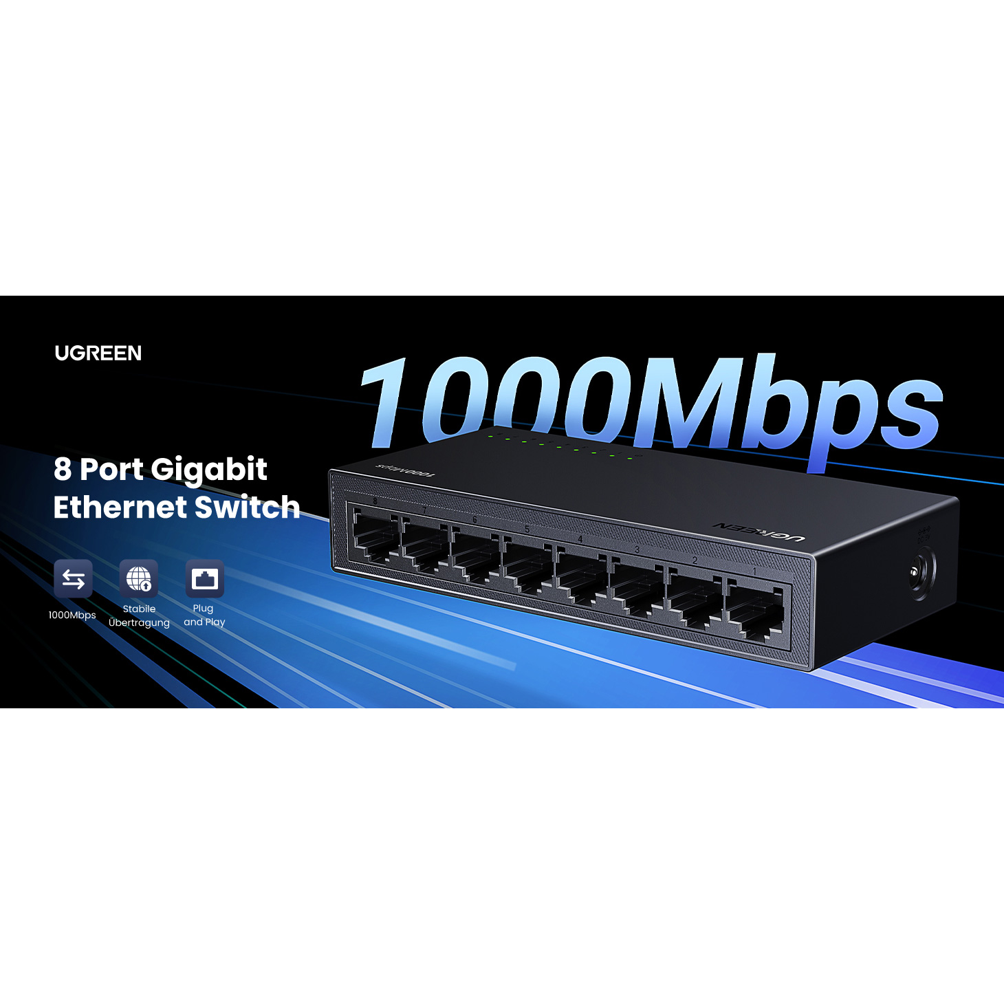 Коммутатор UGREEN CM834