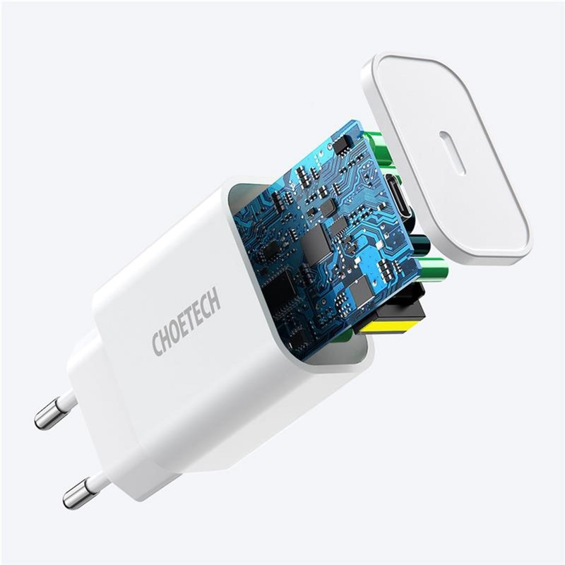 Зарядное устройство CHOETECH Q5004-V5 USB-C PD20W White