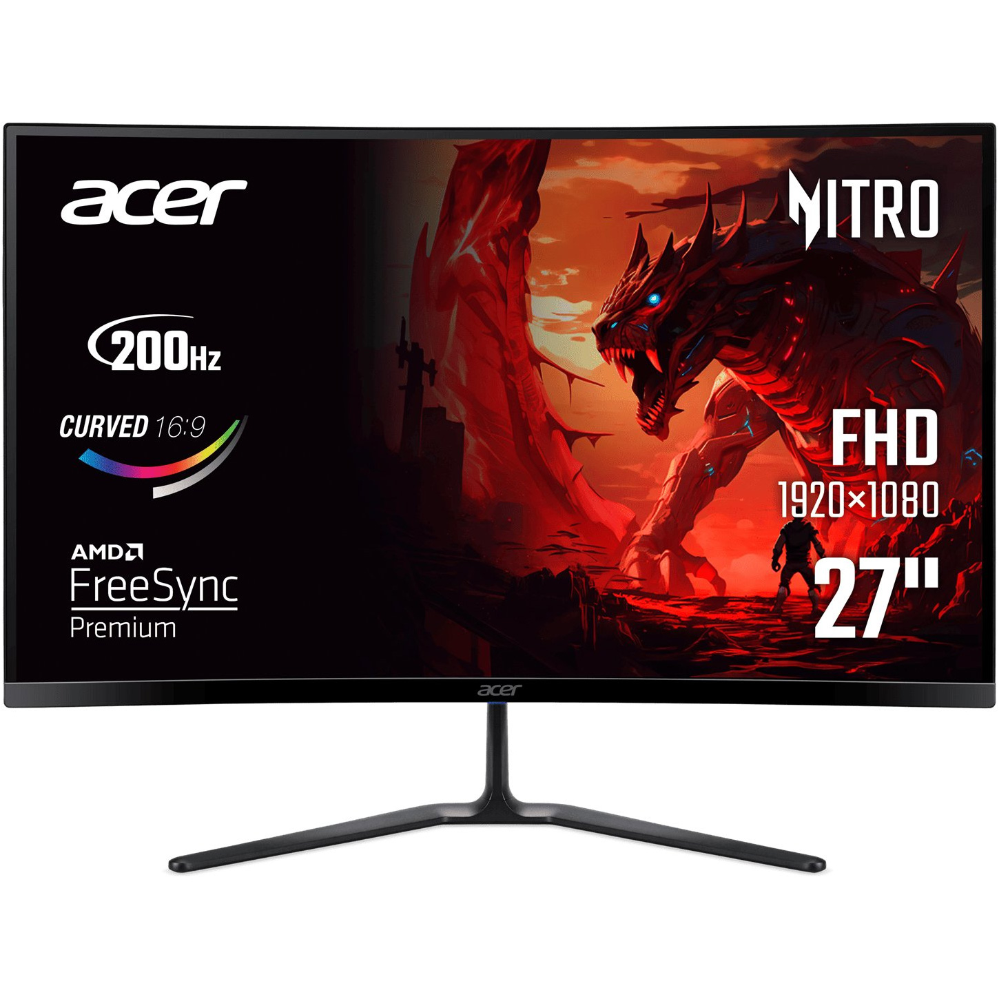 Монітор 27" ACER Nitro ED270X0biip (UM.HE0EE.001)