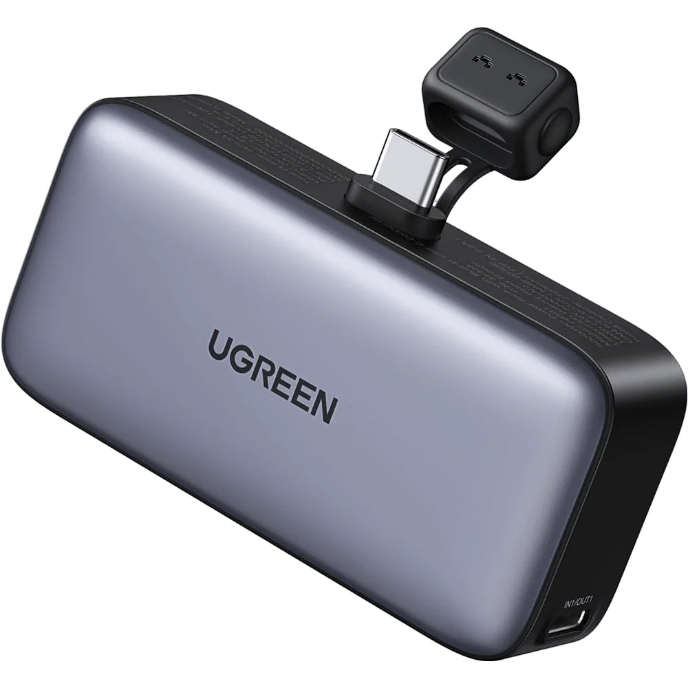 Повербанк UGREEN PB503 Mini 22.5W 5000mAh Gray (35338)
