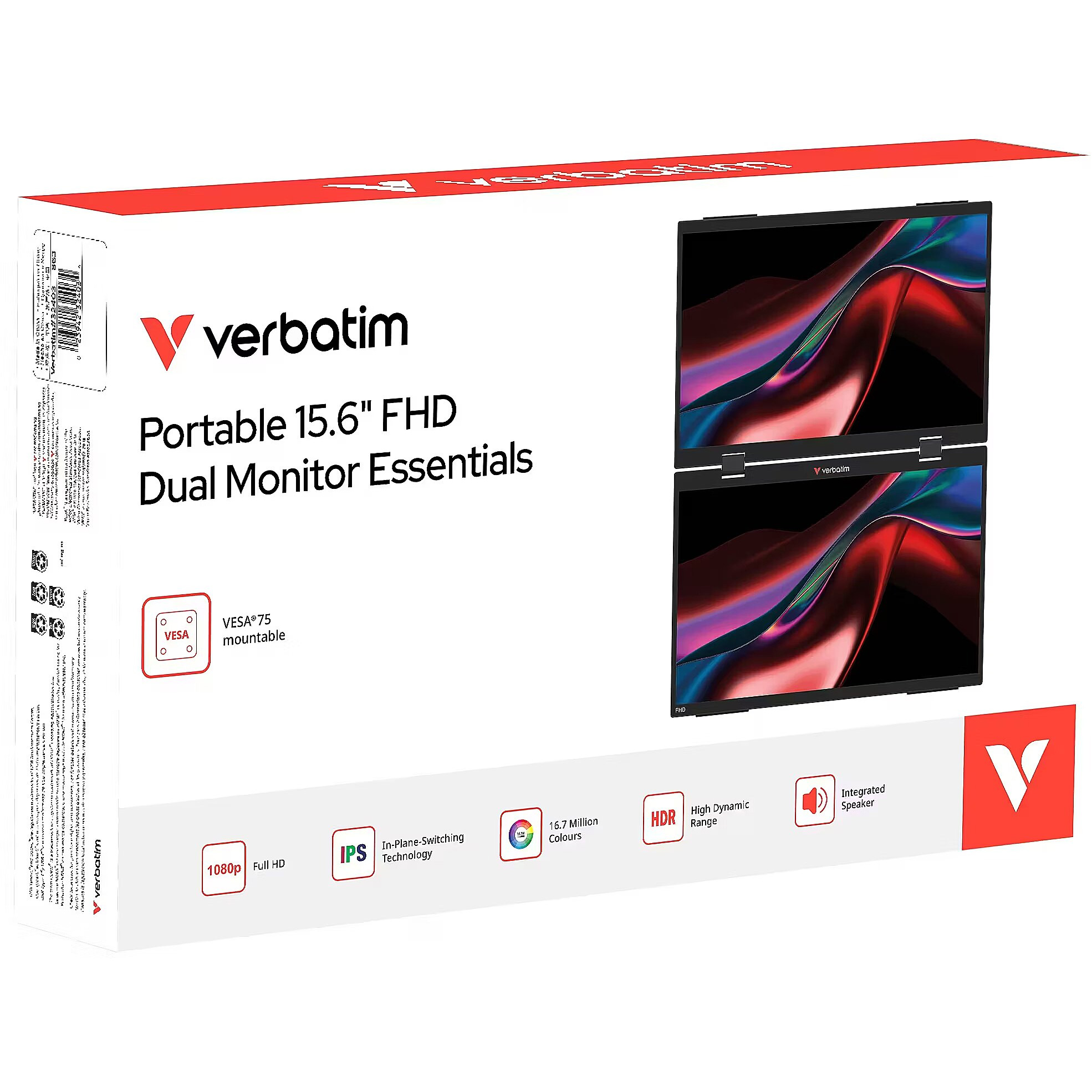 Портативний монітор 15.6" VERBATIM Dual Portable Monitor