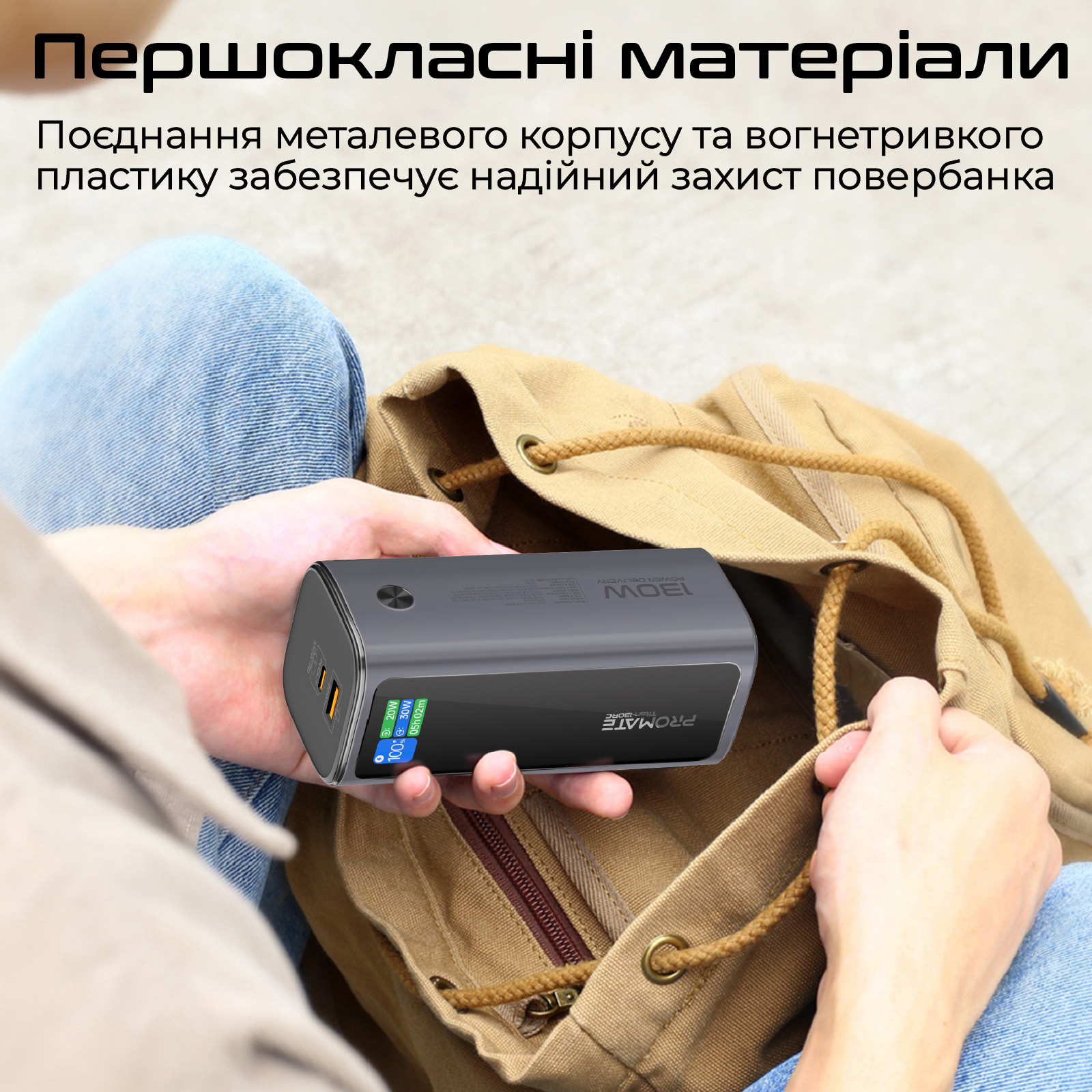 Повербанк PROMATE Titan-130RC 130W 20000mAh