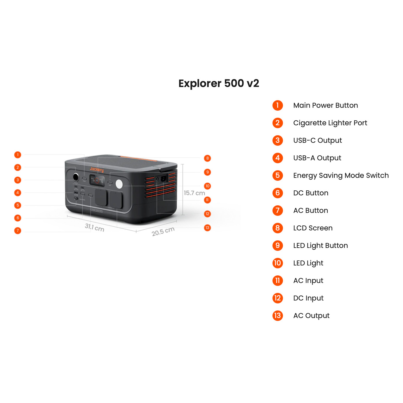 Зарядна станція JACKERY Explorer 500 v2 (21-0001-000275)