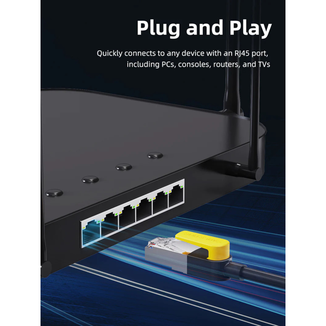 Патч-корд CABLETIME SSTP Cat.7 CU 2м Black (CN70L)