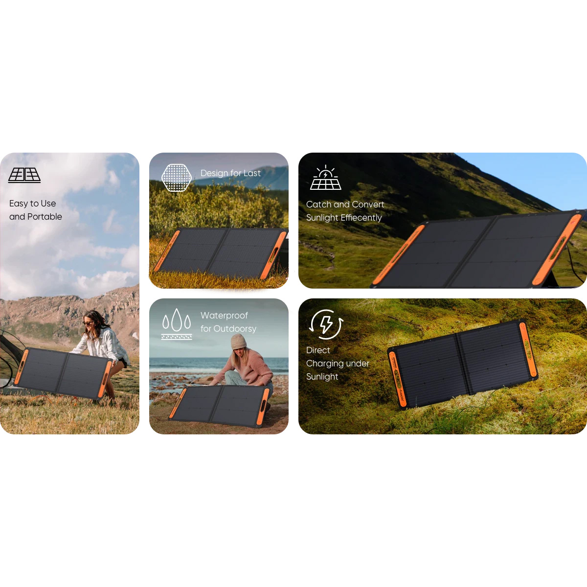 Портативна сонячна панель JACKERY SolarSaga 100W (21-0002-000059)