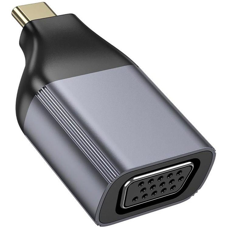 Адаптер HOCO UA34 2K@60Hz USB-C to VGA Gray