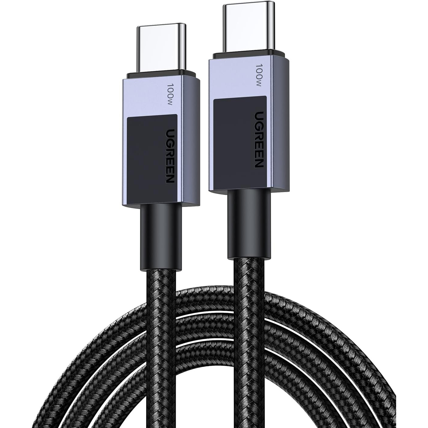 Кабель UGREEN L512 USB 2.0 Type-C to Type-C PD100W 3м Black (45065)