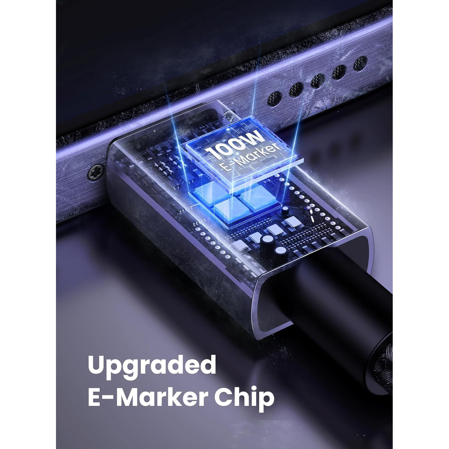 Кабель UGREEN L512 USB 2.0 Type-C to Type-C PD100W 3м Black (45065)