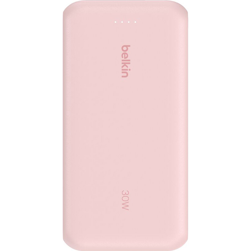 Повербанк BELKIN BoostCharge w/Integrated USB-C Cable 30W 20000mAh Pink (BPB024HQPK)