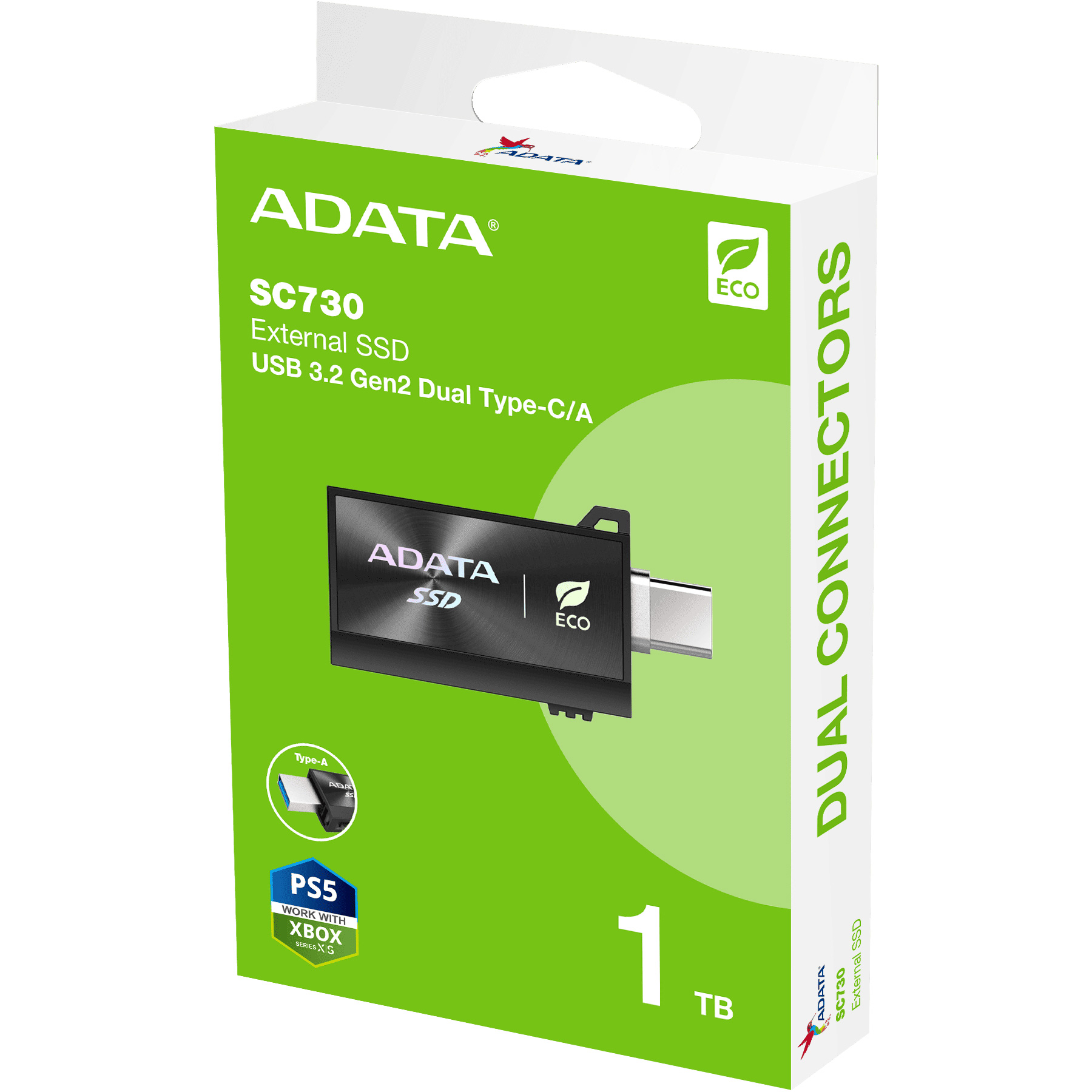 Портативний SSD диск ADATA SC730 1TB USB3.2 Gen2 (SC730-1T-CACTI)