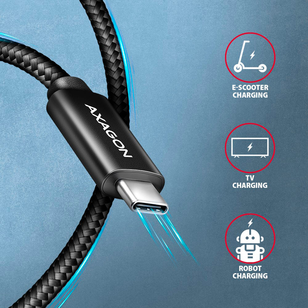 Кабель AXAGON USB-C to USB-C PD3.1 240W 3м