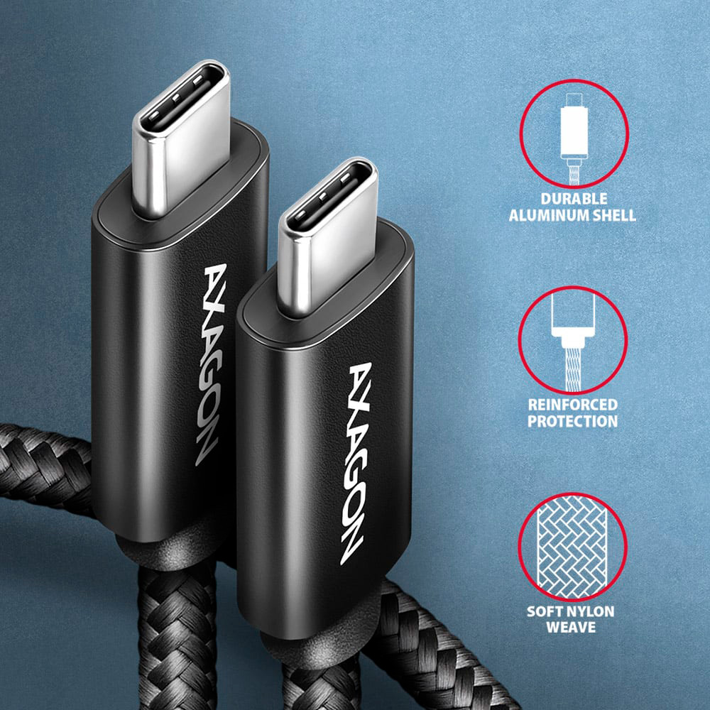 Кабель AXAGON USB-C to USB-C PD3.1 240W 3м