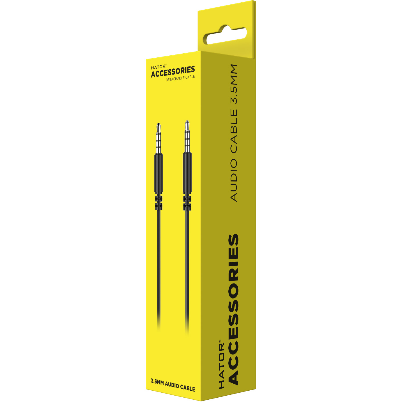 Кабель HATOR ESH series, 1.3м *3.5мм male-male mini-jack 3.5mm 3.5м Black