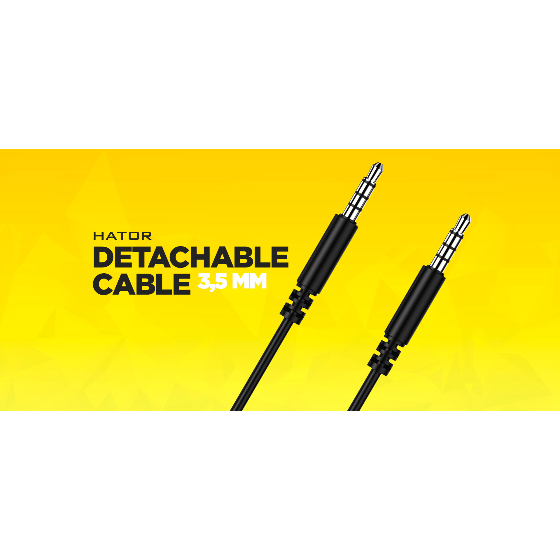 Кабель HATOR ESH series, 1.3м *3.5мм male-male mini-jack 3.5mm 3.5м Black