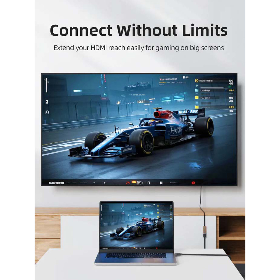 Кабель-удлинитель CABLETIME HDMI-HDMI HDMI v2.0 0.5м Black (CH25E)