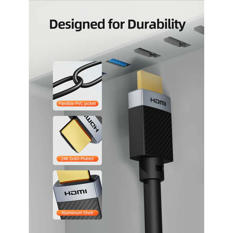 Кабель-удлинитель CABLETIME HDMI-HDMI HDMI v2.0 0.5м Black (CH25E)