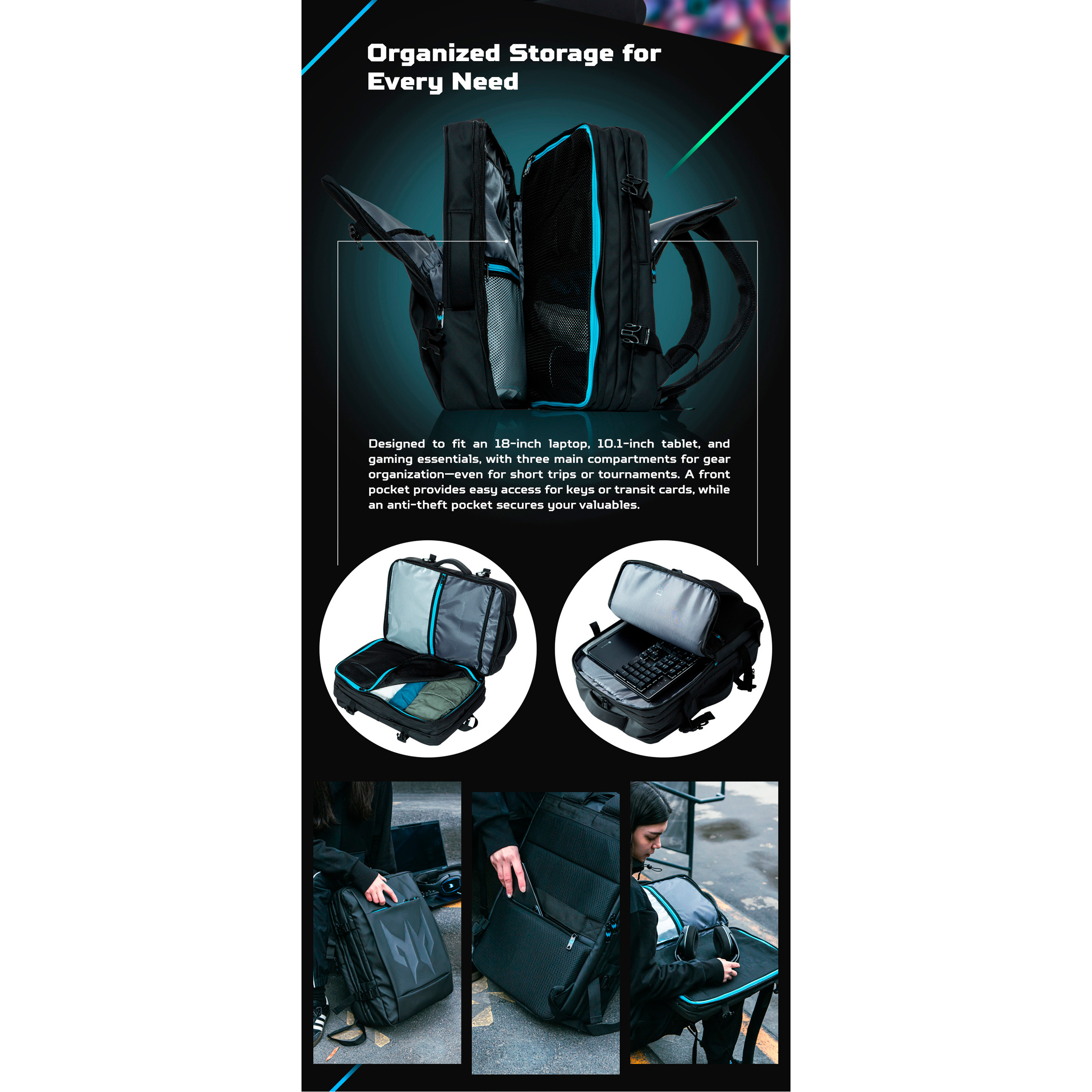 Рюкзак ACER Predator Robust (GP.BAG11.082)