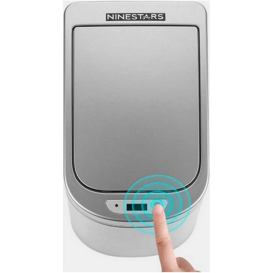 Умная корзина для мусора XIAOMI NINESTARS Waterproof Sensor Trash Can 7L Space Silver (DZT-7-2)