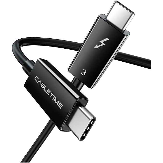 Кабель CABLETIME Thunderbolt 3, Type-C - Type-C 0.5м (CT31E)