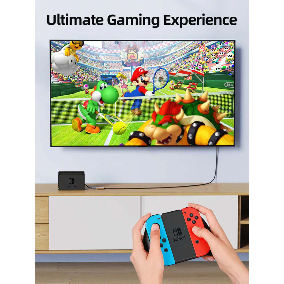 Адаптер CABLETIME 4K 60Hz HDMI - DisplayPort v2.0 0.2м Black/Gray (CP51B)