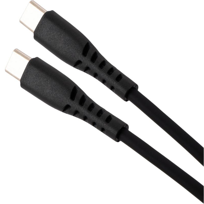 Кабель VINGA Type-C to Type-C 60W 1.2м (VCDCCC2612SB)
