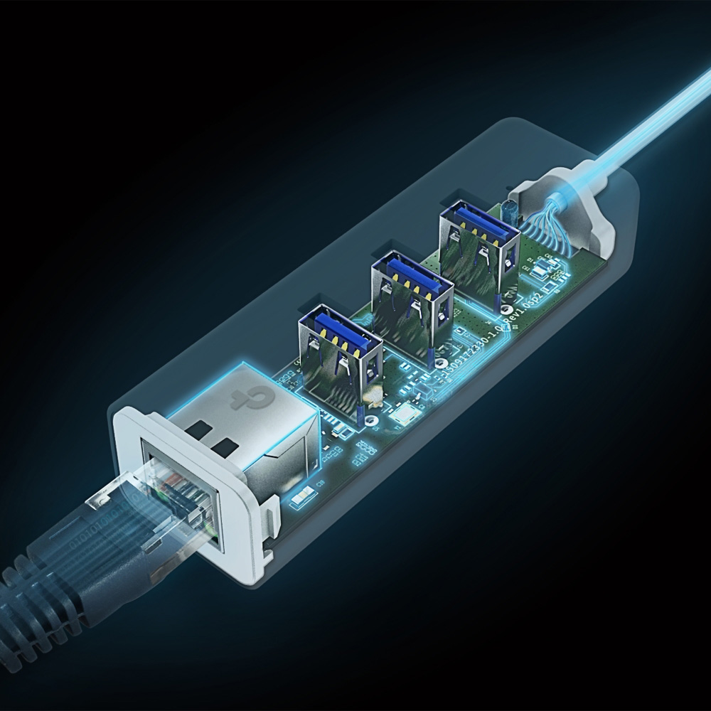 Сетевой адаптер с USB-хабом TP-LINK UE330C