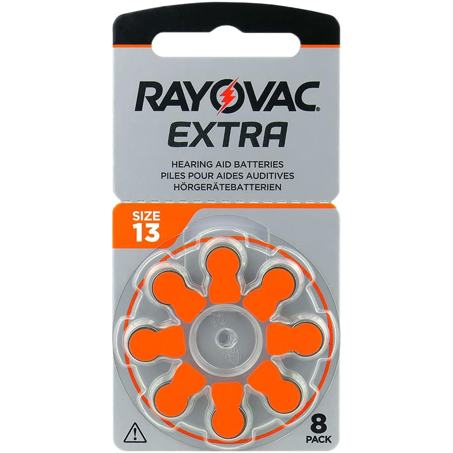 Батарейка для слухових апаратів RAYOVAC Extra 13 8шт/уп (13AUX-8XEMF)
