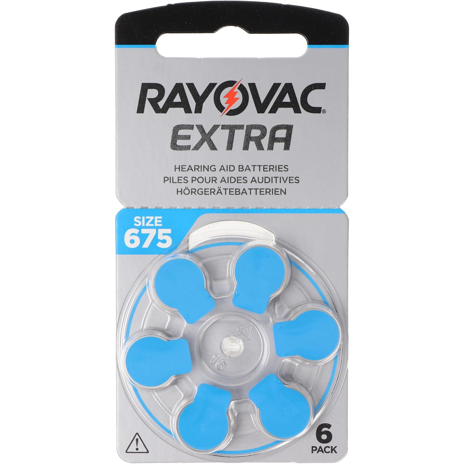 Батарейка для слухових апаратів RAYOVAC Extra 675 6шт/уп (675AUX-6XEMF)