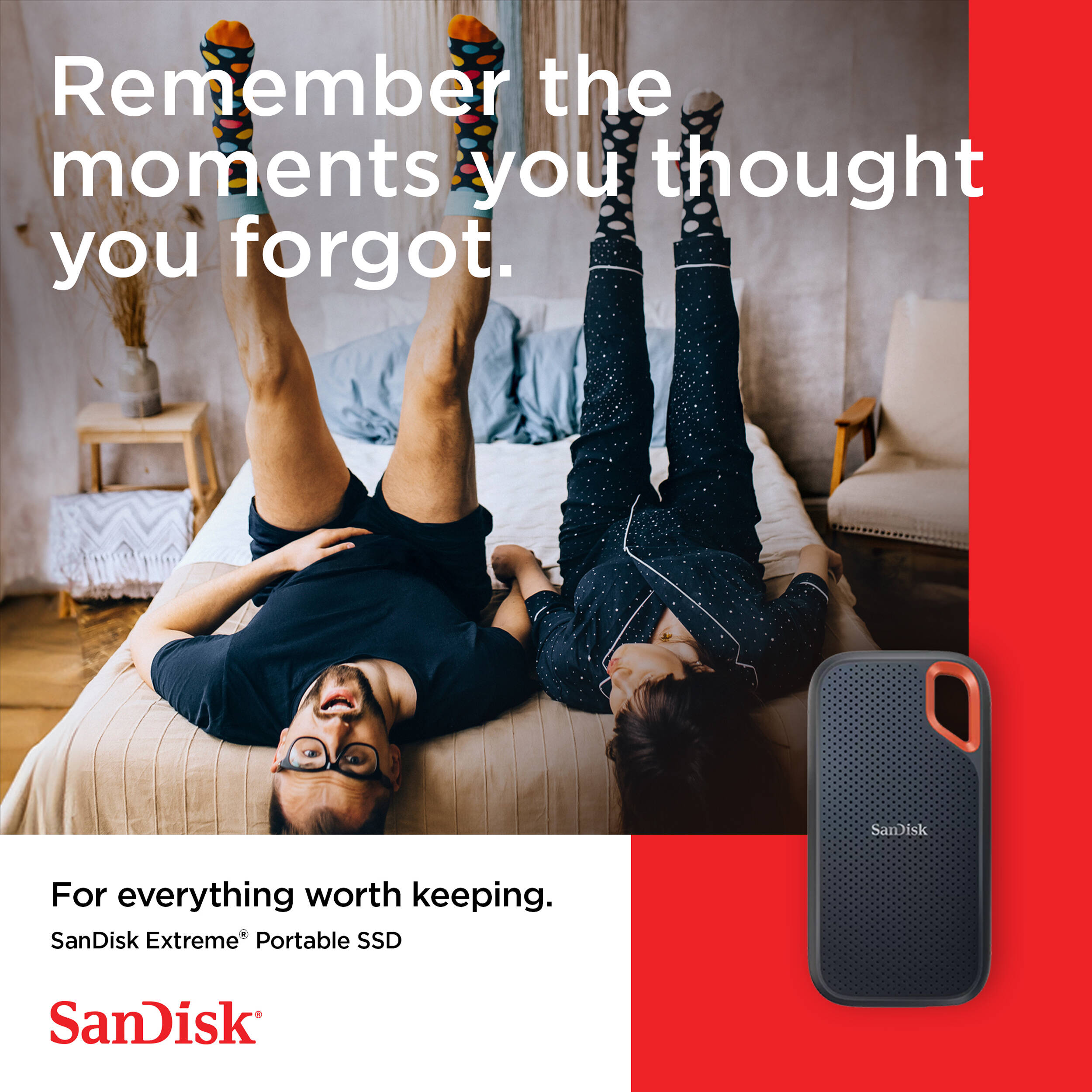 Портативний SSD диск SANDISK Extreme v2 2TB USB3.2 Gen2 Sky Blue (SDSSDE61-2T00-G25B)