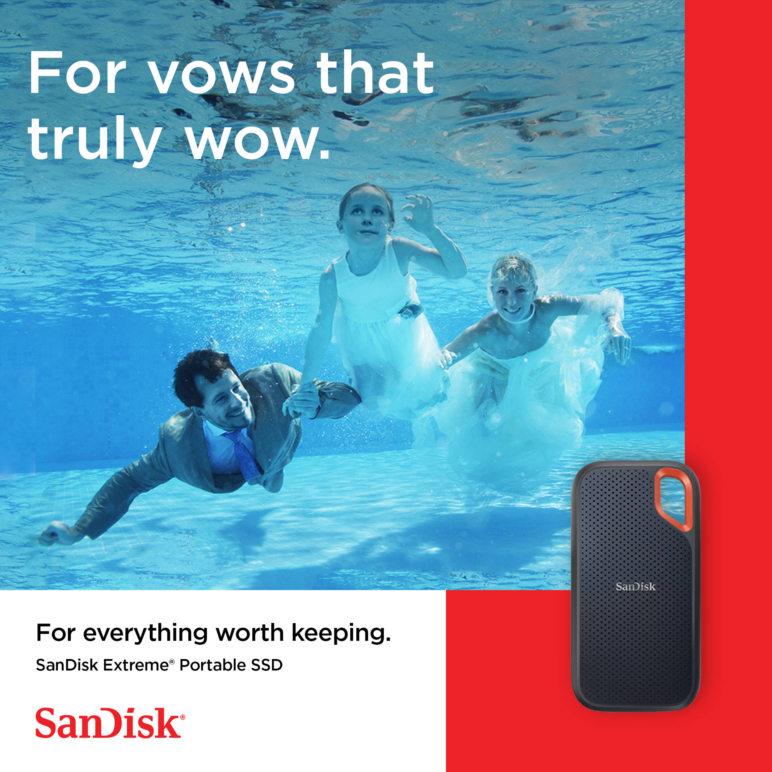 Портативний SSD диск SANDISK Extreme v2 2TB USB3.2 Gen2 Sky Blue (SDSSDE61-2T00-G25B)